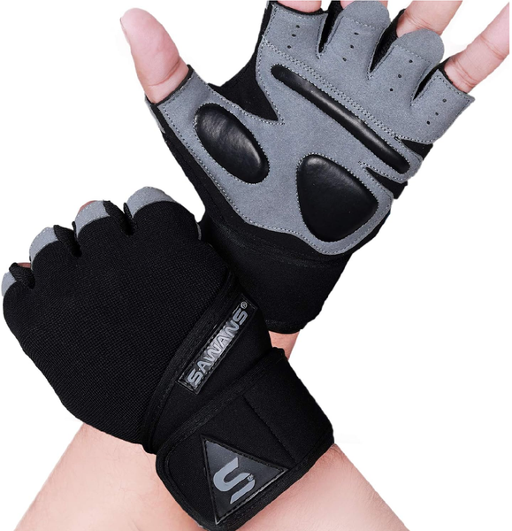 Gym Training Gloves for Men & Women – Padded Weight Lifting Gloves with Wrist Support