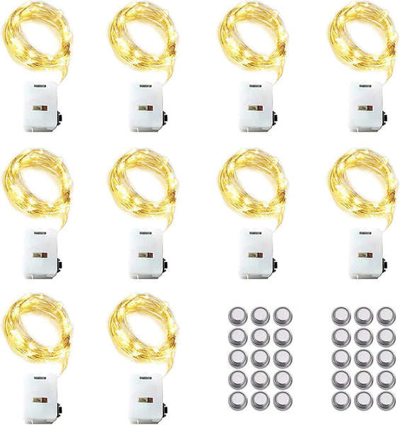 10 Pack Battery Fairy Lights – 3M, 3 Modes, Waterproof