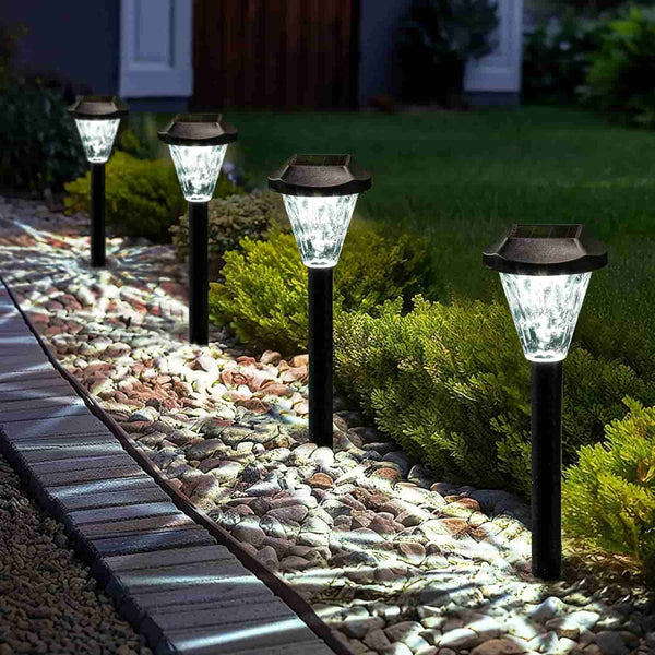 Solar Garden Lights Outdoor – 8 Pack Waterproof Pathway