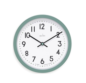 Modern Wall Clock in Meadow Green, Silent Non-Ticking Quartz Decorative Clock