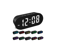 Simple Digital Alarm Clock with Large LED Display, 7 Brightness & Night Mode