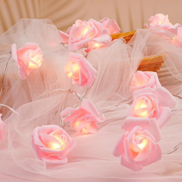 Romantic Rose Fairy String Lights for Bedroom & Decor