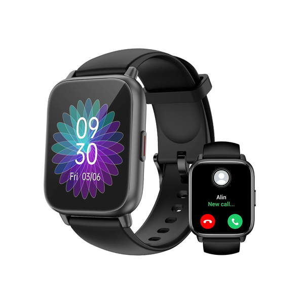 Smart Watch with Call, 1.85" HD Touch Fitness Tracker Heart Rate SpO2 for Android iOS