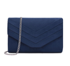 Elegant Suede Clutch Bag for Women – Shoulder or Crossbody Evening Handbag