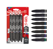 Gel Pens Set – 8 Pack Assorted Ink Colours, 0.7mm Medium Point Smooth Writing