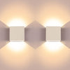 2 Pcs Modern Wash Lights, Aluminum Up and Down Indoor Lamp, 6W 3000K LED Wall Sconce | Warm White