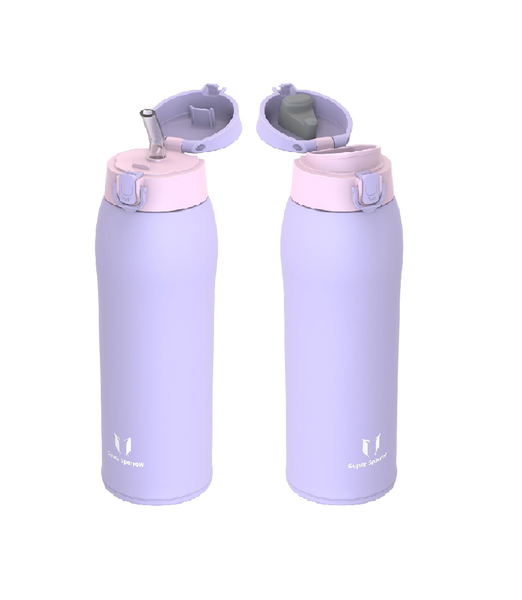 Insulated Stainless Steel Water Bottle – 2 Lids Travel Flask 350ml–950ml