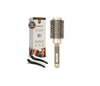 Round Hair Brush – Nano Thermal Ceramic & Ionic Barrel Brush with Boar Bristles for Blow Drying, Styling & Volume