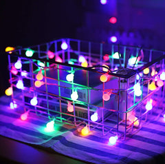 Multicolour Globe Fairy Lights 6M 40 LED Battery Powered