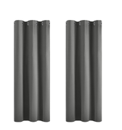 Light Grey Thermal Blackout Curtains – Eyelet Window Drapes 42x54 Inch, 2 Panels