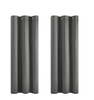Light Grey Thermal Blackout Curtains – Eyelet Window Drapes 42x54 Inch, 2 Panels