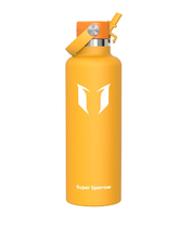 FlipFlow Insulated Stainless Steel Water Bottle – 350ml to 1L, Straw Lid, BPA-Free