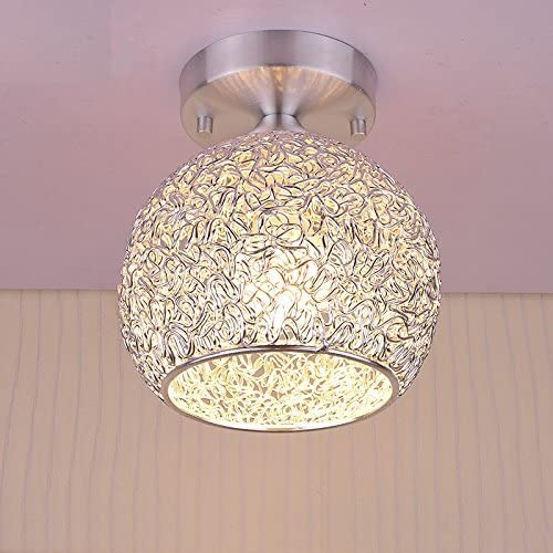 Modern Ceiling Light Crystal Ceiling Lamp in Aluminum Lampshade for Bedroom Living Room Hallway