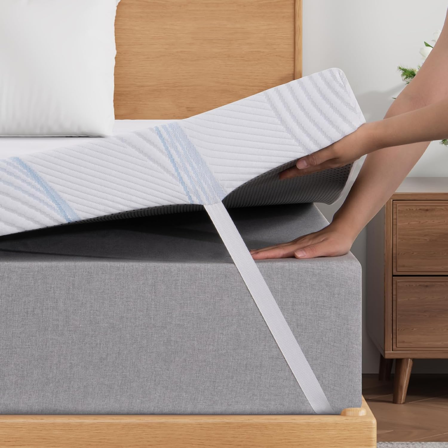 7cm Memory Foam Mattress Topper Single – Pressure Relief with Washable Cover