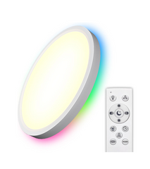 2 Pack RGB LED Ceiling Lights with Remote Control