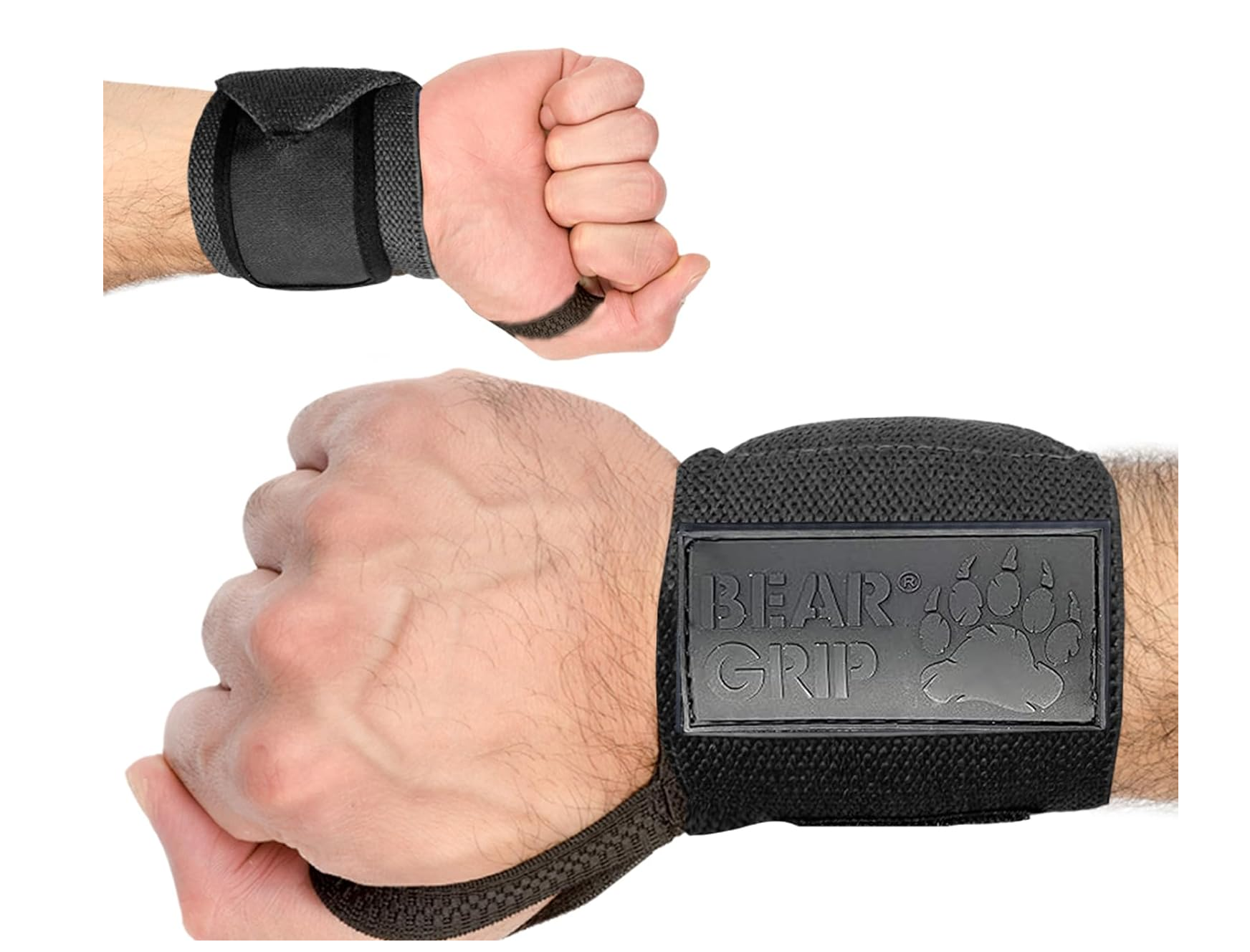 Weight Lifting Wrist Support Wraps – Adjustable Gym Straps for Training (Pair)