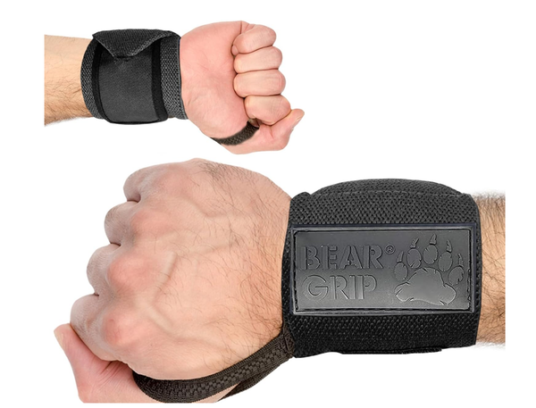 Weight Lifting Wrist Support Wraps – Adjustable Gym Straps for Training (Pair)