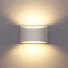 Modern White Plaster LED Wall Light – 7W G9 Bulb Included
