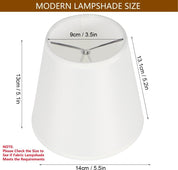 Set of 6 Clip-On Fabric Lampshades – Small E14 Light Shades