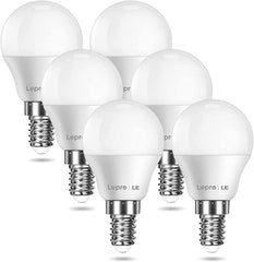 E14 LED Light Bulb, Small Screw Light Bulb, Warm White E14 Golf Ball Bulb, Energy Saving LED IP45 Bulb, Pack of 6