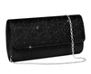 Elegant Glitter Evening Clutch Bag with Chain Strap – Sequins Envelope Purse