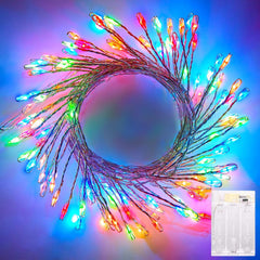 2 Pack Battery Fairy Lights 60 LED Firefly String