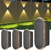 Solar Fence Lights – 4 Pack, 3 Color Options