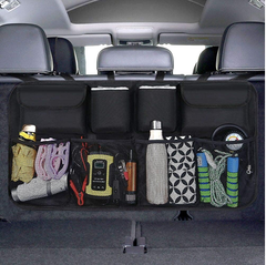 Car Boot Organiser & Waterproof Seat Back Protector – Multi-Pocket Travel Storage