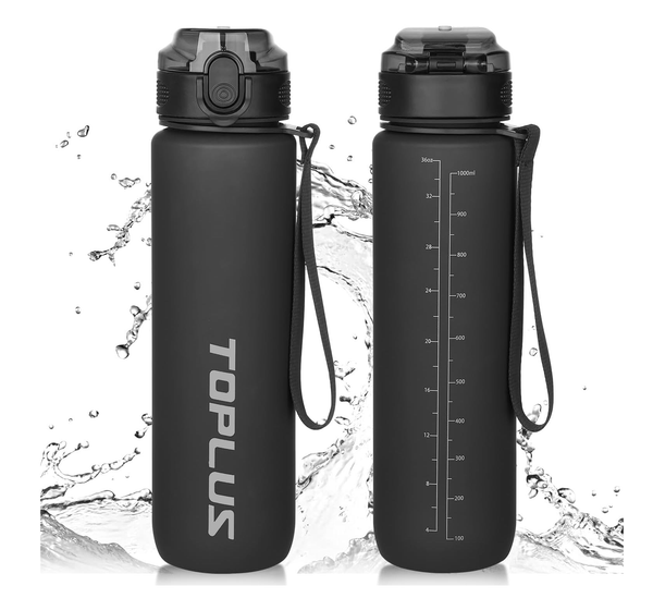 1L Sports Water Bottle – BPA-Free Tritan Plastic Leakproof Drinks Bottle for Gym & Outdoor