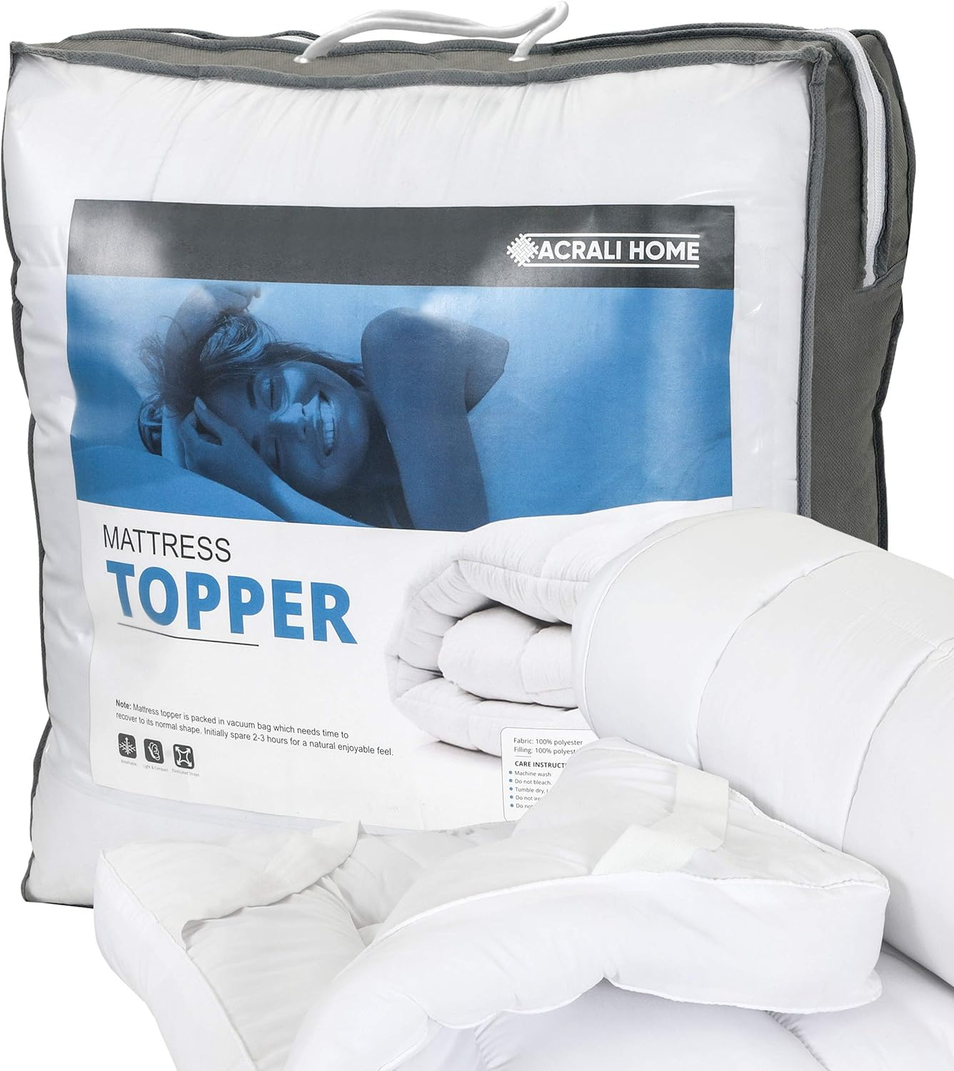 Luxury 4-Inch Mattress Topper Double Bed – Quilted, Breathable & Hotel Quality