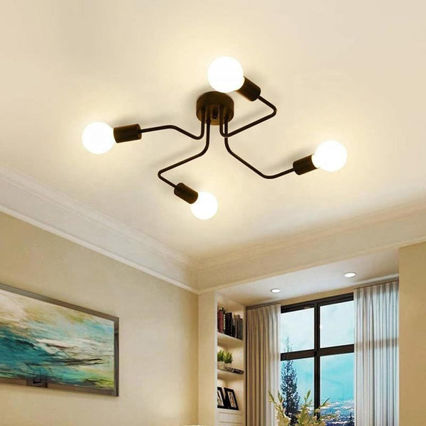Sputnik Ceiling Light 8-Light Adjustable Modern Flush Mount