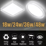 LED Round & Square Ceiling Light – 12W-48W, IP44