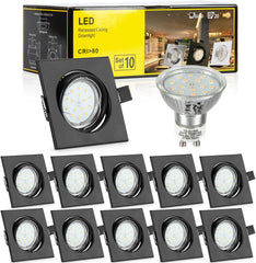 10-Pack LED Recessed Ceiling Lights