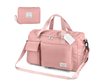 Foldable Duffel Bag – Lightweight Travel, Gym & Weekend Holdall with Wet Pocket, Pink