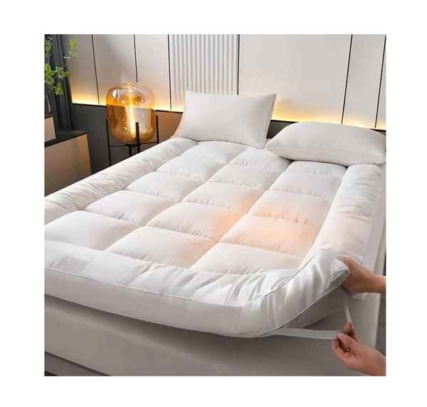 Extra Thick 10cm Mattress Topper Double Bed – Soft, Breathable & Hypoallergenic