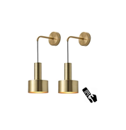 Set of 2 Wall Sconces with Remote