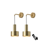 Set of 2 Wall Sconces with Remote