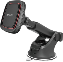 Magnetic Car Phone Mount – Universal Dashboard & Windscreen Holder with 6 Strong Magnets and Telescopic Arm