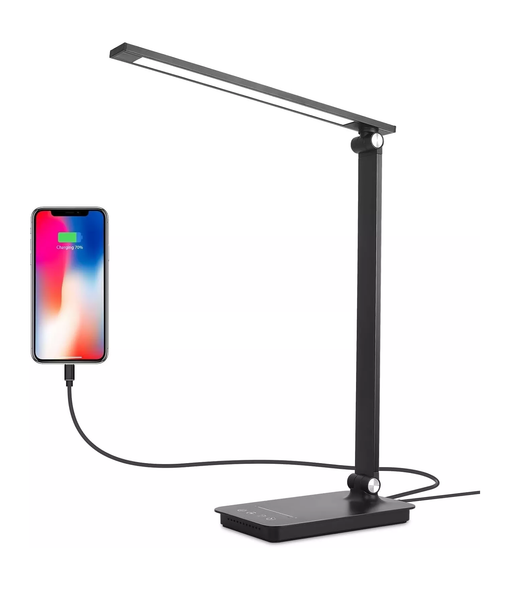 Dimmable LED Desk Lamp with USB Charging