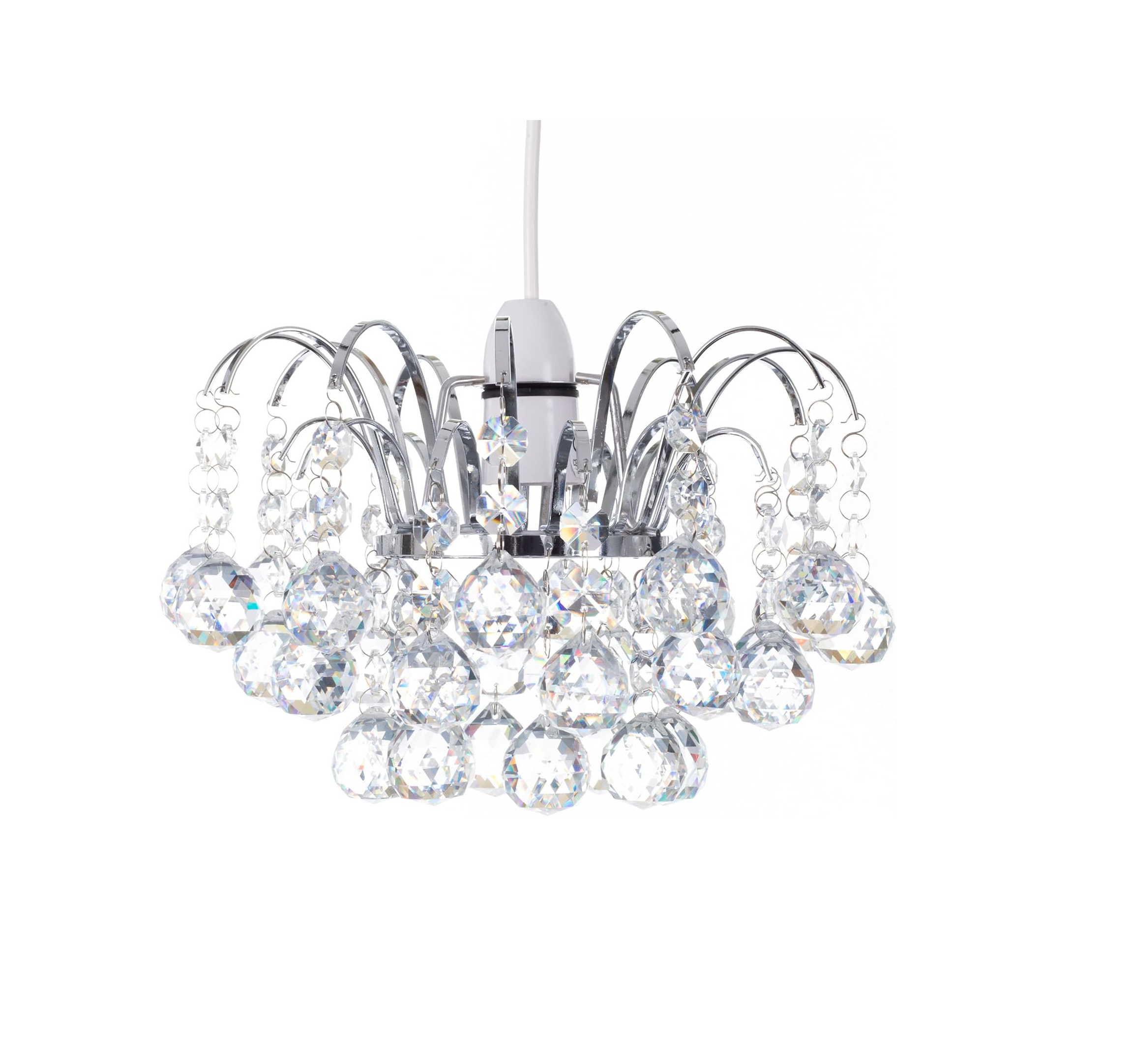 Crystal Faceted Oriel Light Shade, Crystal Chandelier, Ceiling Light Shade, Lamp Shade, Chandeliers Ceiling Light