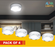 Motion Sensor Light Indoor, Battery Operated Ceiling Light, Battery Powered Shed Lights for Bathroom Porch Stairs Garage