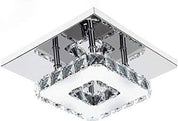 Modern LED 3-Ring Crystal Chandelier Light for Home Décor