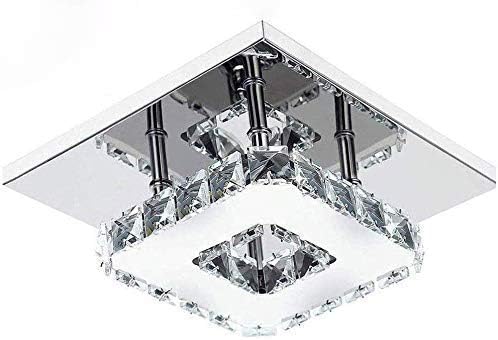 Modern LED 3-Ring Crystal Chandelier Light for Home Décor