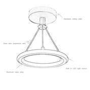 Clerance Sale - Modern Round LED Chandelier – Nordic Ceiling Light