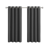 Thermal Blackout Curtains 46x54" – Grey Eyelet Room Darkening Drapes, 2 Panels