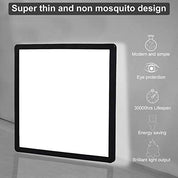 Flush Mount Square Black LED Ceiling Light
