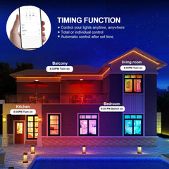 Smart LED Ceiling Light Dimmable with WiFi App & Alexa Voice Control, RGB Color Changing Lamp