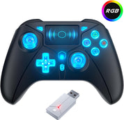 Wireless PS5 Controller – Dual Vibration, Motion Control, LED, Turbo, Touchpad, 2.4G