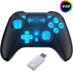 Wireless PS5 Controller – Dual Vibration, Motion Control, LED, Turbo, Touchpad, 2.4G