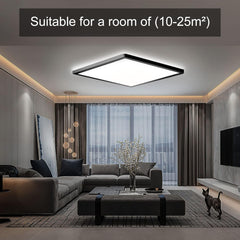 40W Super Thin LED Ceiling Light, IP44 Waterproof, Bathroom Ceiling Light, Cool White